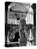 Statue of the Roman God Mars Standing Inside the Doge's Palace-John Phillips-Stretched Canvas