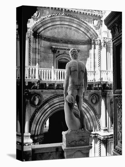 Statue of the Roman God Mars Standing Inside the Doge's Palace-John Phillips-Stretched Canvas