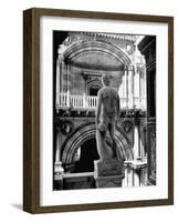 Statue of the Roman God Mars Standing Inside the Doge's Palace-John Phillips-Framed Photographic Print