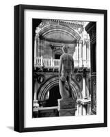 Statue of the Roman God Mars Standing Inside the Doge's Palace-John Phillips-Framed Photographic Print