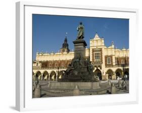 Statue of the Romantic Poet Mickiewicz, Unesco World Heritage Site, Poland-Robert Harding-Framed Photographic Print