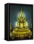 Statue of the Sitting Buddha, Wat Benchamabophit (Marble Temple), Bangkok, Thailand, Southeast Asia-Richard Maschmeyer-Framed Stretched Canvas