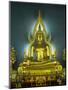 Statue of the Sitting Buddha, Wat Benchamabophit (Marble Temple), Bangkok, Thailand, Southeast Asia-Richard Maschmeyer-Mounted Photographic Print