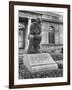 Statue of the Thinker on Auguste Rodin's Tomb in the Park of Villa des Brillants-Auguste Rodin-Framed Giclee Print