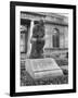 Statue of the Thinker on Auguste Rodin's Tomb in the Park of Villa des Brillants-Auguste Rodin-Framed Giclee Print