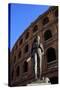 Statue of the Toreador Manolo Montoliu, Plaza De Toros, Valencia, Spain, Europe-Neil Farrin-Stretched Canvas