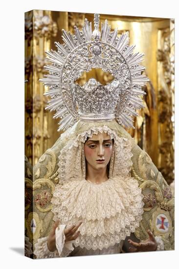 Statue of the Virgin Mary in a Cordoba church, Cordoba, Andalucia, Spain-Godong-Stretched Canvas