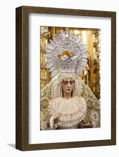 Statue of the Virgin Mary in a Cordoba church, Cordoba, Andalucia, Spain-Godong-Framed Photographic Print