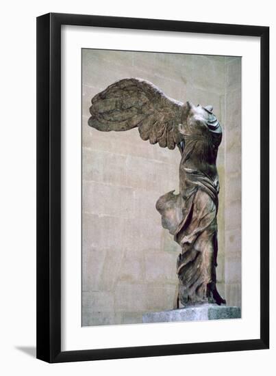 Statue of the winged Nike of Samothrace, 2nd century BC. Artist: Unknown-Unknown-Framed Giclee Print