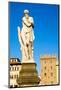 Statue of the Winter, Ponte Santa Trinita, Florence (Firenze), UNESCO World Heritage Site, Tuscany-Nico Tondini-Mounted Photographic Print