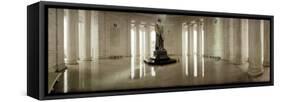 Statue of Thomas Jefferson in a Memorial, Jefferson Memorial, Washington DC, USA-null-Framed Stretched Canvas