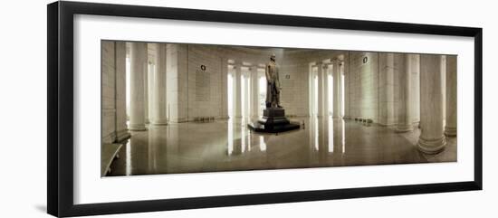 Statue of Thomas Jefferson in a Memorial, Jefferson Memorial, Washington DC, USA-null-Framed Photographic Print