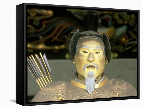 Statue of Tokugawa Shogun, Toshogu Shrine, Tochigi, Nikko, Japan-Rob Tilley-Framed Stretched Canvas