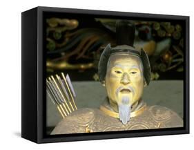 Statue of Tokugawa Shogun, Toshogu Shrine, Tochigi, Nikko, Japan-Rob Tilley-Framed Stretched Canvas