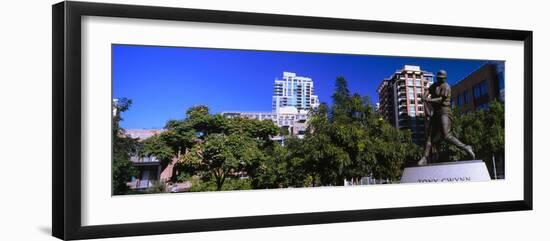 Statue of Tony Gwynn at Petco Park, San Diego, California, USA-null-Framed Photographic Print