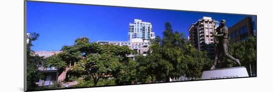 Statue of Tony Gwynn at Petco Park, San Diego, California, USA-null-Mounted Photographic Print