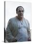 Statue of Tony Soprano Atop Senfortis Wine Bar, Druskininkai, Lithuania-null-Stretched Canvas