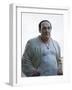 Statue of Tony Soprano Atop Senfortis Wine Bar, Druskininkai, Lithuania-null-Framed Photographic Print