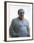 Statue of Tony Soprano Atop Senfortis Wine Bar, Druskininkai, Lithuania-null-Framed Photographic Print