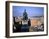 Statue of Victor Emanuel II, King of Italy, on Victor Emanuel Monument, Rome, Lazio, Italy-Oliviero Olivieri-Framed Photographic Print