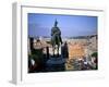 Statue of Victor Emanuel II, King of Italy, on Victor Emanuel Monument, Rome, Lazio, Italy-Oliviero Olivieri-Framed Photographic Print