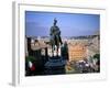 Statue of Victor Emanuel II, King of Italy, on Victor Emanuel Monument, Rome, Lazio, Italy-Oliviero Olivieri-Framed Photographic Print