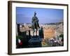 Statue of Victor Emanuel II, King of Italy, on Victor Emanuel Monument, Rome, Lazio, Italy-Oliviero Olivieri-Framed Photographic Print