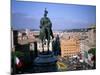 Statue of Victor Emanuel II, King of Italy, on Victor Emanuel Monument, Rome, Lazio, Italy-Oliviero Olivieri-Mounted Photographic Print