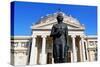 Statue of Violinist and Composer George Enescu in Front of Romanian Athenaeum-null-Stretched Canvas