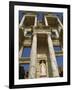 Statue of Virtue, Arete, on the Facade of the Roman Library of Celsus, Ephesus, Anatolia, Turkey-Rennie Christopher-Framed Photographic Print