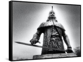 Statue of Vlad Dracul, the Park, Tirgoviste, Romania-Simon Marsden-Framed Stretched Canvas