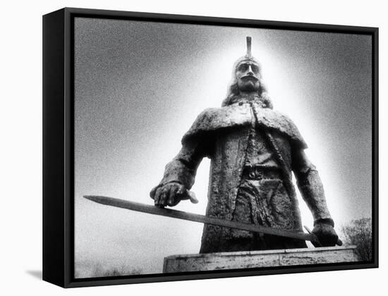 Statue of Vlad Dracul, the Park, Tirgoviste, Romania-Simon Marsden-Framed Stretched Canvas