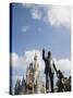 Statue of Walt Disney and Micky Mouse at Disney World, Orlando, Florida, USA-Angelo Cavalli-Stretched Canvas