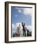 Statue of Walt Disney and Micky Mouse at Disney World, Orlando, Florida, USA-Angelo Cavalli-Framed Photographic Print