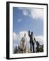 Statue of Walt Disney and Micky Mouse at Disney World, Orlando, Florida, USA-Angelo Cavalli-Framed Photographic Print