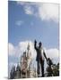 Statue of Walt Disney and Micky Mouse at Disney World, Orlando, Florida, USA-Angelo Cavalli-Mounted Photographic Print