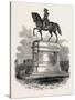 Statue of Washington at Boston, USA, 1870S-null-Stretched Canvas