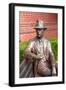 Statue of William Faulkner Outside the Lafayette County Courthouse in Oxford Mississippi-null-Framed Photographic Print