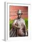 Statue of William Faulkner Outside the Lafayette County Courthouse in Oxford Mississippi-null-Framed Photographic Print