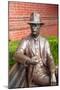 Statue of William Faulkner Outside the Lafayette County Courthouse in Oxford Mississippi-null-Mounted Photographic Print