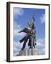 Statue of Worker and Kolkhoz Woman Near the Cosmos Hotel and Vdnkh in Moscow, Russia, Europe-Harding Robert-Framed Photographic Print