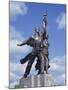 Statue of Worker and Kolkhoz Woman Near the Cosmos Hotel and Vdnkh in Moscow, Russia, Europe-Harding Robert-Mounted Photographic Print