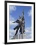 Statue of Worker and Kolkhoz Woman Near the Cosmos Hotel and Vdnkh in Moscow, Russia, Europe-Harding Robert-Framed Photographic Print