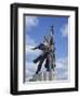 Statue of Worker and Kolkhoz Woman Near the Cosmos Hotel and Vdnkh in Moscow, Russia, Europe-Harding Robert-Framed Photographic Print