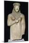 Statue of Worshiper with Flower in Her Right Hand, from Trikomo, Cyprus-null-Mounted Giclee Print