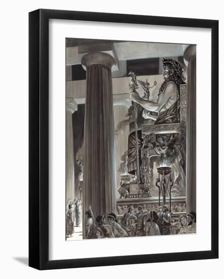 Statue of Zeus at Olympia-Peter Jackson-Framed Giclee Print