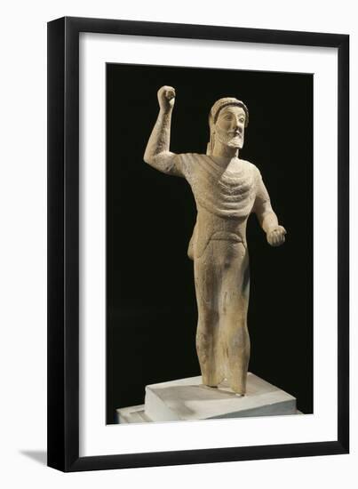 Statue of Zeus Keraunios, Detail, from Ancient Kition-null-Framed Giclee Print