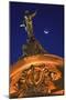 Statue on Catedral Metropolitana in Santiago-Jon Hicks-Mounted Photographic Print