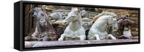 Statue on Piazza Della Signoria. Tuscany, Italy.-Tom Norring-Framed Stretched Canvas