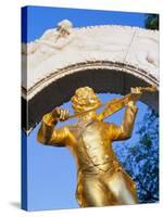 Statue on Strauss Monument in Stadt Park, Vienna, Austria, Europe-Gavin Hellier-Stretched Canvas